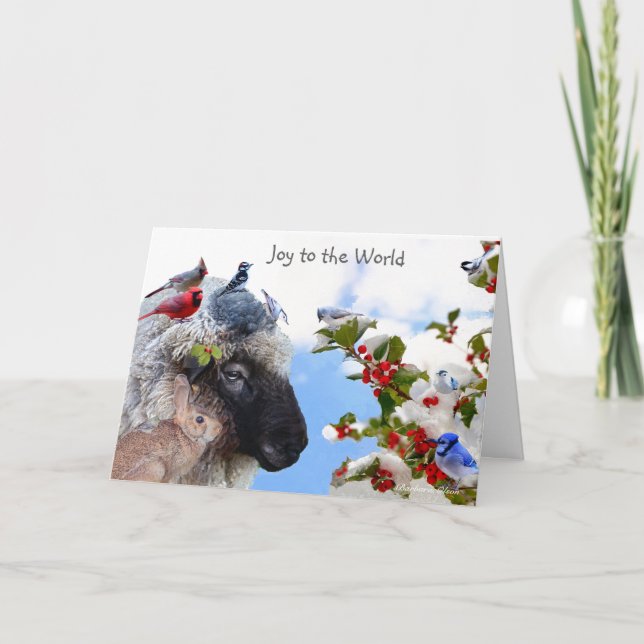 Cartes Pour Fêtes Annuelles Joie au monde : Appréciez les plaisirs simples (Devant)