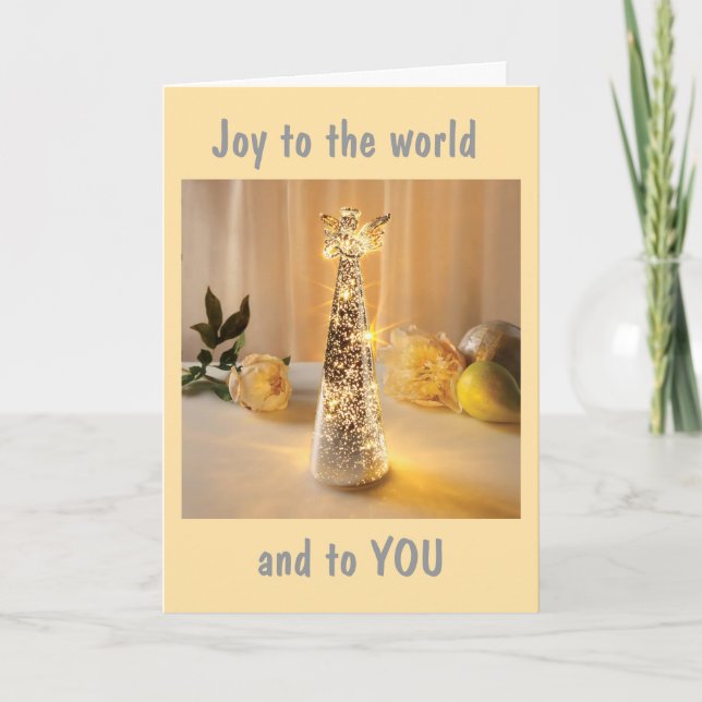 CARTES POUR FÊTES ANNUELLES **JOIE AU MONDE / JOIE À VOUS** (Devant)