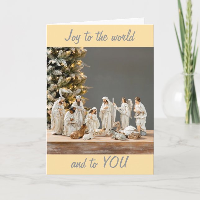 CARTES POUR FÊTES ANNUELLES **JOIE AU MONDE / JOIE À VOUS** (Devant)