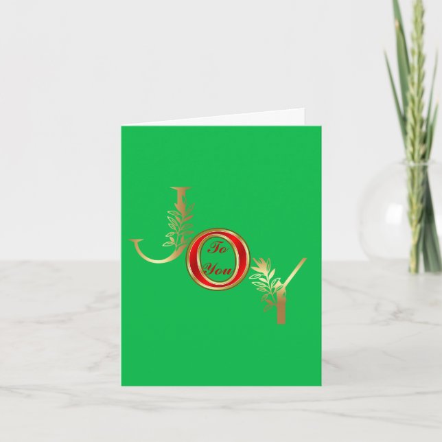 Cartes Pour Fêtes Annuelles Joie De Noël Chrétienne Classique Pour Vous (Devant)