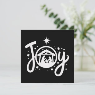 Cartes Pour Fêtes Annuelles Joie de Noël chrétienne Jésus Scène de la Nativité