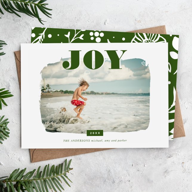Cartes Pour Fêtes Annuelles Joie | Découpage photo Abstraite (Créateur téléchargé)