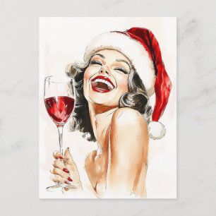 Cartes Pour Fêtes Annuelles Joie des Fêtes Vintage à l'Aquarelle