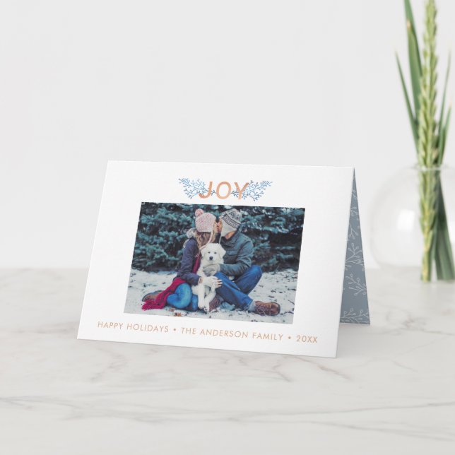 Cartes Pour Fêtes Annuelles Joie | Photo simple (Devant)