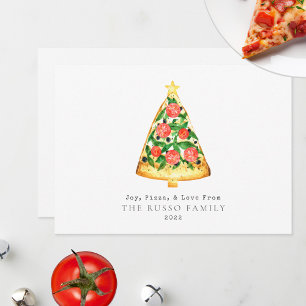 Cartes Pour Fêtes Annuelles Joie Pizza Amour Noël