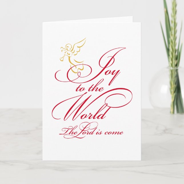 Cartes Pour Fêtes Annuelles joie pour le monde (Devant)