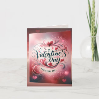 Cartes Pour Fêtes Annuelles Joie sans fin : Une Saint Valentin