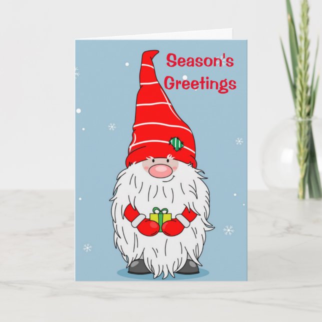 Cartes Pour Fêtes Annuelles JOKING GNOME DIT "GNOME PLACE like HOME" VACANCES (Devant)