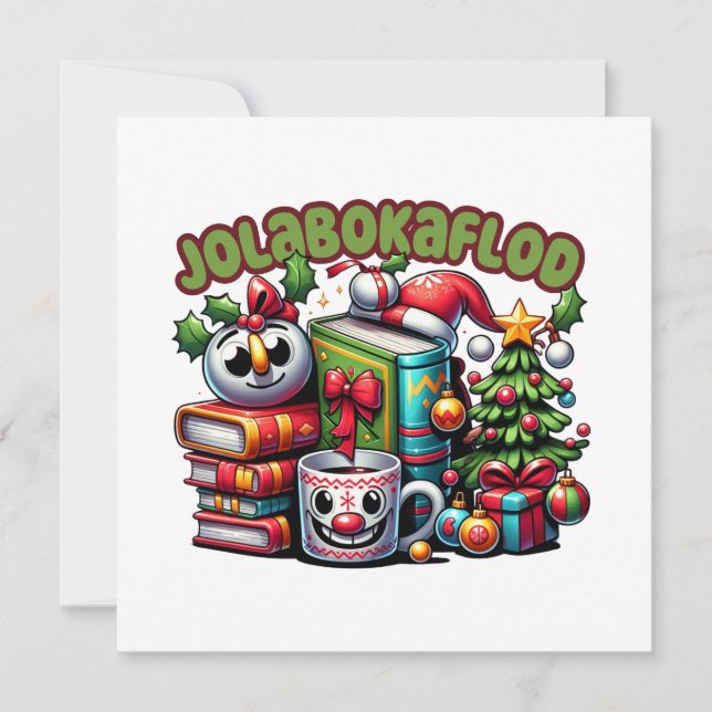 Cartes Pour Fêtes Annuelles Jolabokaflod (Devant)