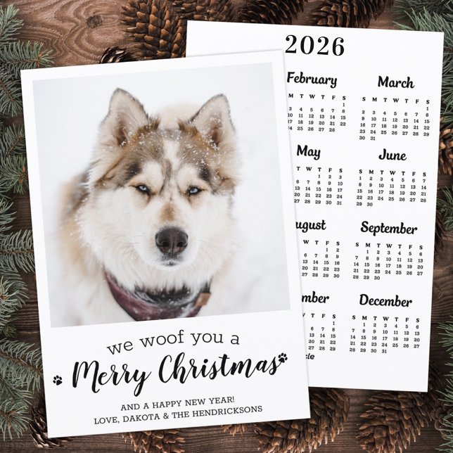 Cartes Pour Fêtes Annuelles Joli animal de compagnie photo 2025 Calendrier Chi (Créateur téléchargé)