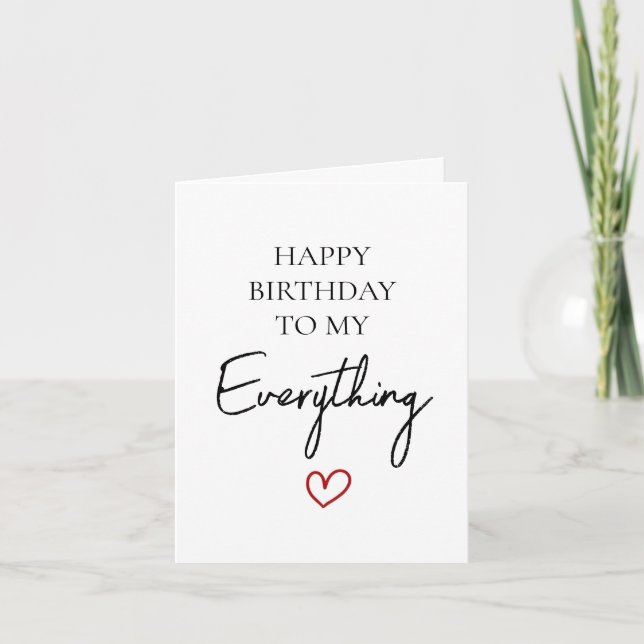 Cartes Pour Fêtes Annuelles Joli anniversaire Mon tout amour Anniversaire (Devant)