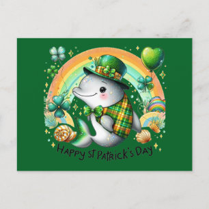 Cartes Pour Fêtes Annuelles Joli dauphin St Patrick's Day Kids