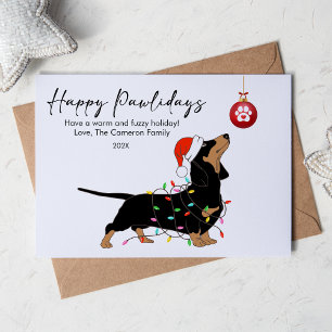 Cartes Pour Fêtes Annuelles Joli éclairage de Noël Caniche nain pour amateur d