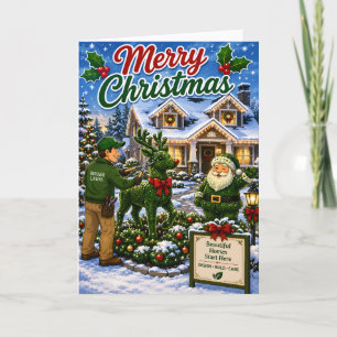 Cartes Pour Fêtes Annuelles Joli Entretien de Pelouse Paysagisme Noël