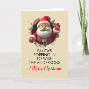 Cartes Pour Fêtes Annuelles Joli Joyeux Noël De Père Noël