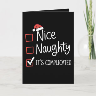 Cartes Pour Fêtes Annuelles Joli Méchant C'est une liste de Noël compliquée du