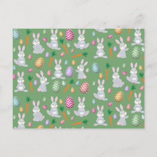Cartes Pour Fêtes Annuelles Joli Motif lapin lapin de Pâques vert
