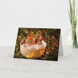 Cartes Pour Fêtes Annuelles Joli Noël au pain d'épice