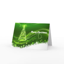 Joli Noël de neige aux arbres verts