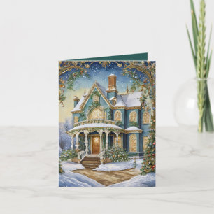 Cartes Pour Fêtes Annuelles Joli Noël victorien