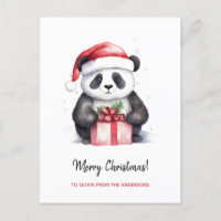 Joli Panda Père Noël Joyeux Noël