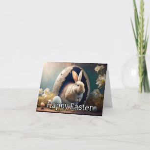Cartes Pour Fêtes Annuelles Joli Petit Lapin De Pâques