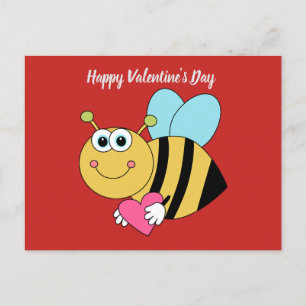 Cartes Pour Fêtes Annuelles Jolie Bonne Saint-Valentin Abeille