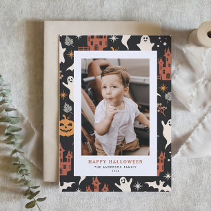 Cartes Pour Fêtes Annuelles Jolie et Éffrayante Motif Halloween Photo