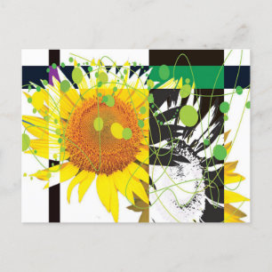 Cartes Pour Fêtes Annuelles Jolie Fleur Soleil - Unique Cadeau Cute Pour La Fa