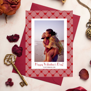 Cartes Pour Fêtes Annuelles Jolie Photo de coeurs rouges modernes pour la Sain
