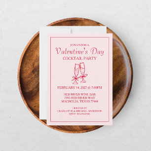 Cartes Pour Fêtes Annuelles Jolie Saint-Valentin XOXO Rose Rouge