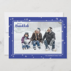 Cartes Pour Fêtes Annuelles Jolies Étoiles Dessinées à la Main Joyeux Hanouka