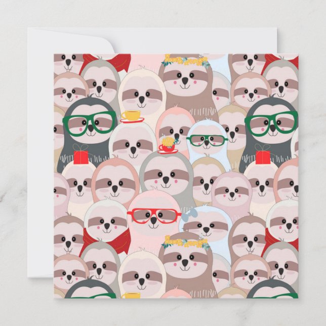 Cartes Pour Fêtes Annuelles Jolies fentes (Devant)