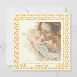 Cartes Pour Fêtes Annuelles Jolis Pastels Élégants Photo Joyeuses Pâques Œufs