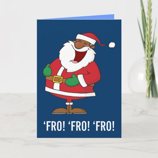 Cartes Pour Fêtes Annuelles Jolly Black Saint Nicholas 2 (Devant)