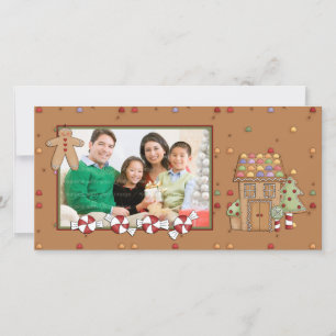 Cartes Pour Fêtes Annuelles Jolly Christmas - Maison en pain d'épices