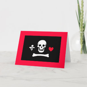 Cartes Pour Fêtes Annuelles Jolly roger Valentine