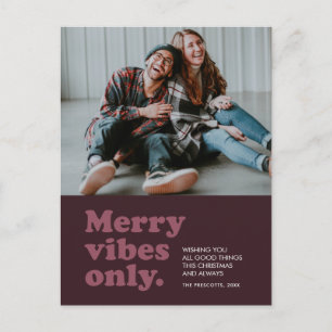 Cartes Pour Fêtes Annuelles Jory vibes seulement plum rétro