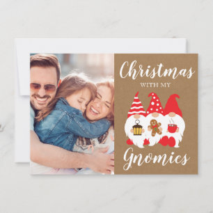 Cartes Pour Fêtes Annuelles Jote Family Gnomes Photo de Noël
