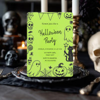 Jote Neon Green Kids Halloween Party