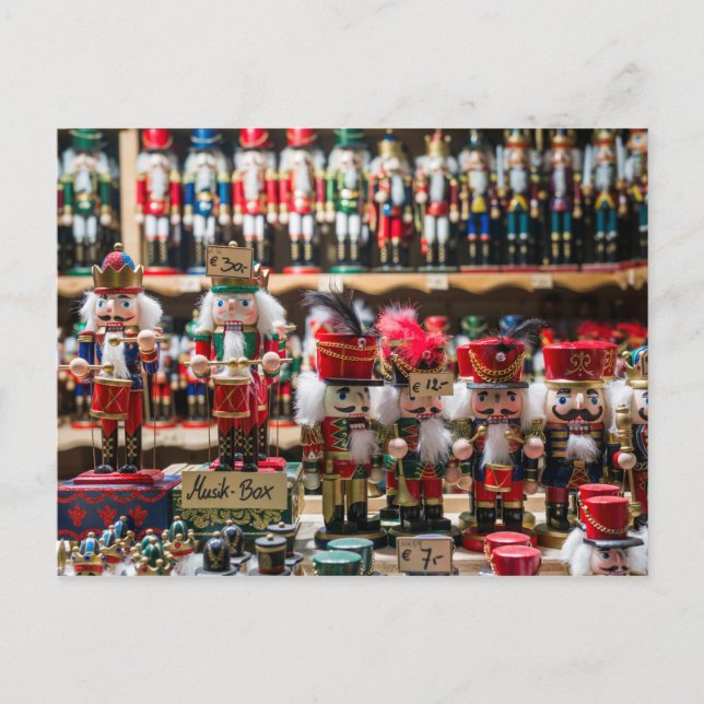 Cartes Pour Fêtes Annuelles Jouets Casse-Noisette au Marché de Noël Autrichien (Devant)
