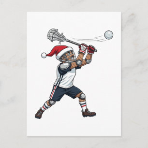 Cartes Pour Fêtes Annuelles Joueur de crosse Casse-Noisette Vacances Sports No