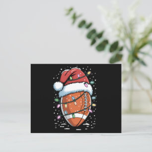 Cartes Pour Fêtes Annuelles Joueur de football américain de Noël Sports Santa