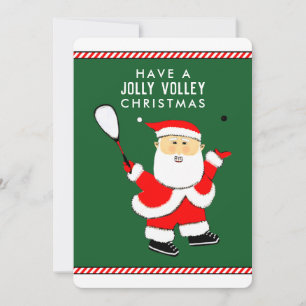 Cartes Pour Fêtes Annuelles Joueur de squash Noël