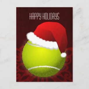Cartes Pour Fêtes Annuelles joueur de tennis voeux de fêtes