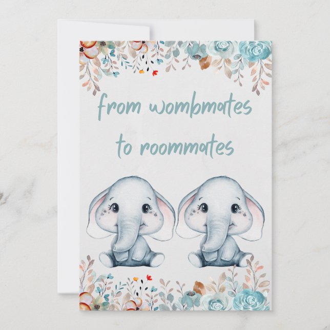 Cartes Pour Fêtes Annuelles Jour d'anniversaire jumeau (Devant)