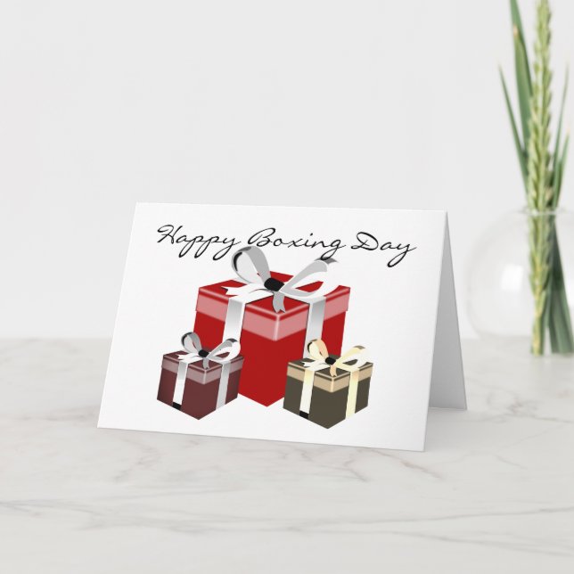 Cartes Pour Fêtes Annuelles Jour de la boxe Cadeau employé (Devant)