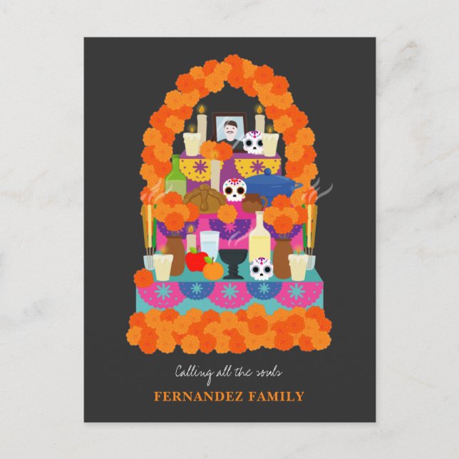 Cartes Pour Fêtes Annuelles Jour de la fête de l'halloween mort (Devant)