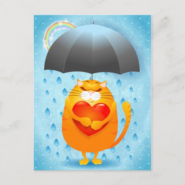 Cartes Pour Fêtes Annuelles Jour de la pluie (Devant)