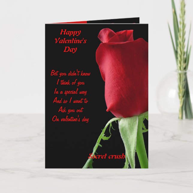 Cartes Pour Fêtes Annuelles Jour de la Saint-Valentin (Devant)